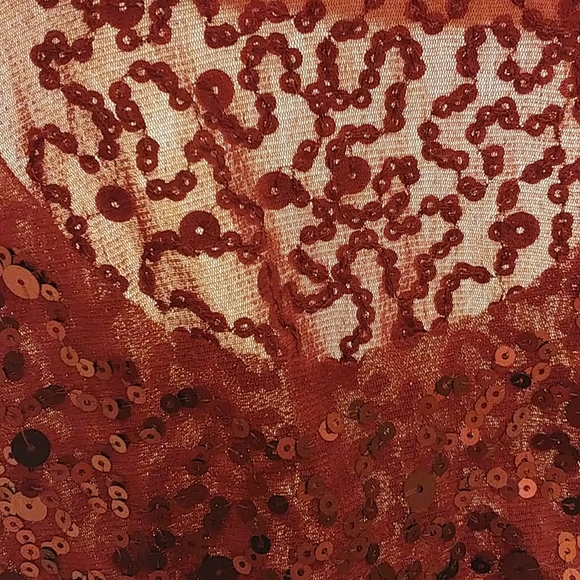 Semi-sheer Racerback sequin tank - Picture 6 of 9